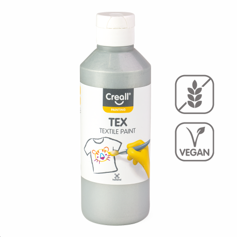 Barvy na textil CREALL 250ml stříbrná